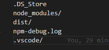 vue项目 git上传忽略node_modules